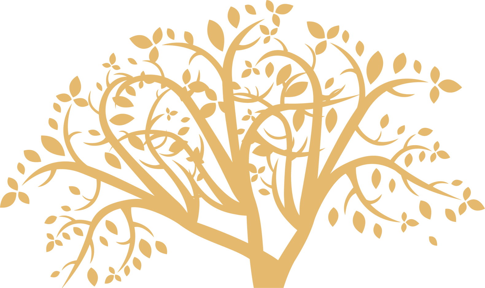 background golden color tree